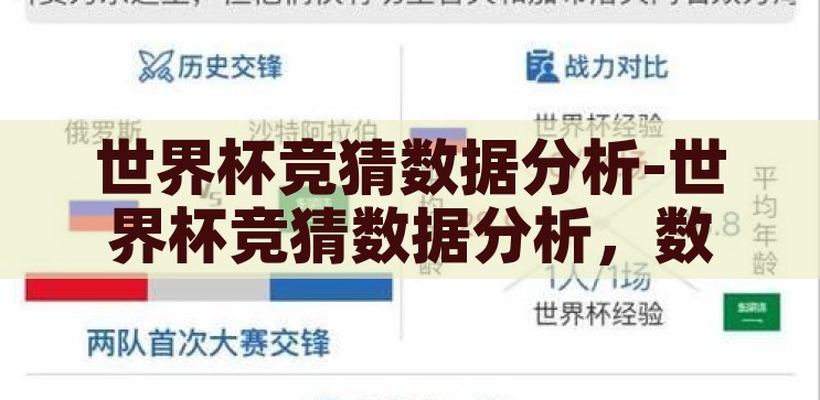 世界杯竞猜数据分析-世界杯竞猜数据分析，数据背后的足球智慧，揭秘世界杯竞猜，数据背后的足球智慧