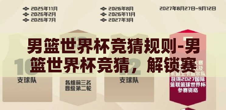 男篮世界杯竞猜规则-男篮世界杯竞猜，解锁赛事预测的智慧钥匙，解锁赛事预测的智慧钥匙，男篮世界杯竞猜规则详解