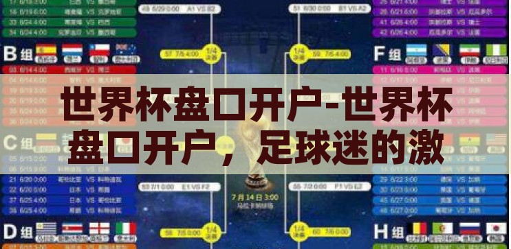 世界杯盘口开户-世界杯盘口开户，足球迷的激情与理性交织，世界杯盘口开户，足球迷的激情与理性交汇点