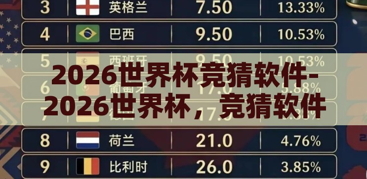 2026世界杯竞猜软件-2026世界杯,竞猜软件——足球迷的数字乐园 2026世界杯竞猜软件-2026世界杯,竞猜软件——足球迷的数字乐园