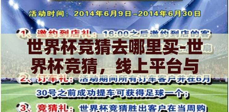 世界杯竞猜去哪里买-世界杯竞猜，线上平台与线下渠道的全面指南，世界杯竞猜，线上平台与线下渠道的全面指南