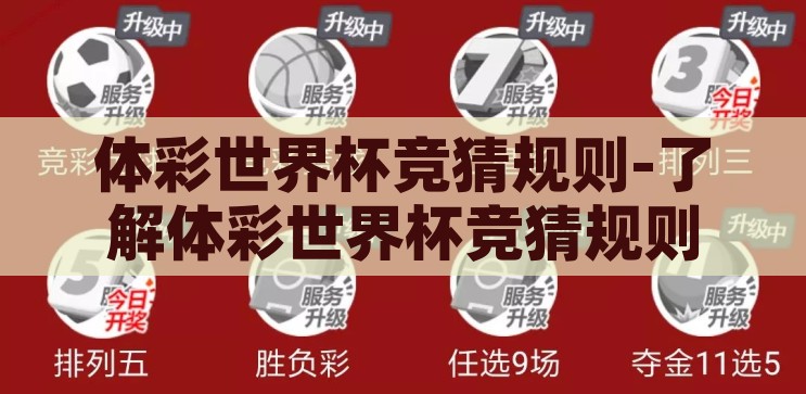 体彩世界杯竞猜规则-了解体彩世界杯竞猜规则，一场智慧与运气的较量，智慧与运气的较量，解析体彩世界杯竞猜规则