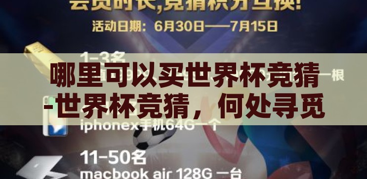 哪里可以买世界杯竞猜-世界杯竞猜，何处寻觅激情与乐趣的交汇点，解锁激情与乐趣，探索世界杯竞猜的购买与参与之道